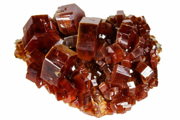 Ruby Red Vanadinite Crystal Cluster - Morocco #116755